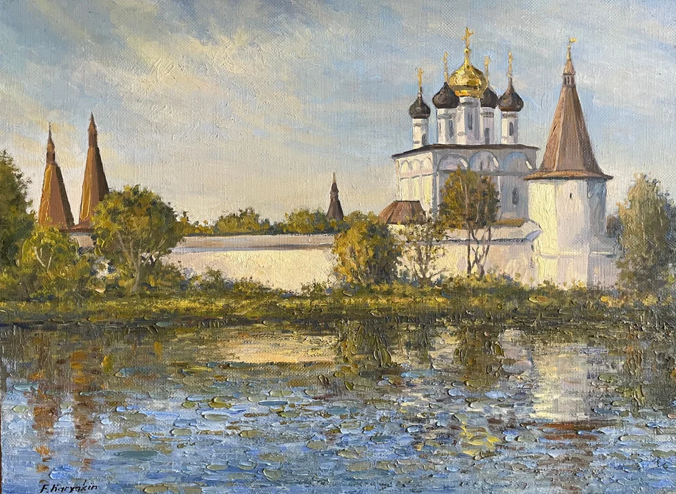 Вид на Иосифо-Волоцкий монастырь. Волоколамск.